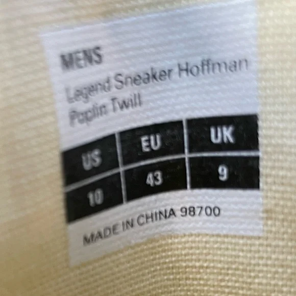 SEAVEES NIB Legend Hoffman Sneaker Size 10 Blue Neon Confetti Poplin Twill - Picture 4 of 8